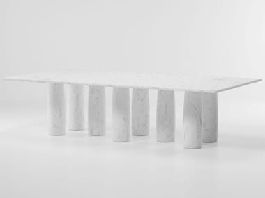 IL COLONNATO - Rectangular marble dining table (Request Info).