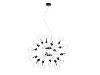 MATRIX DOPPIA - LED glass and aluminium pendant lamp (Request Info).