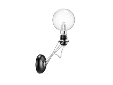 MATRIX MONO - LED dimmable Glass and Stainless Steel wall lamp (Request Info).