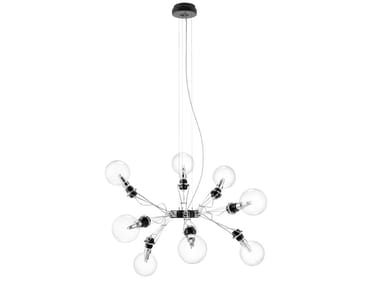 MATRIX OTTO - LED dimmable glass and aluminium pendant lamp (Request Info).