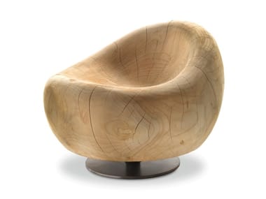 MAUI - Swivel cedarwood easy chair (Request Info).