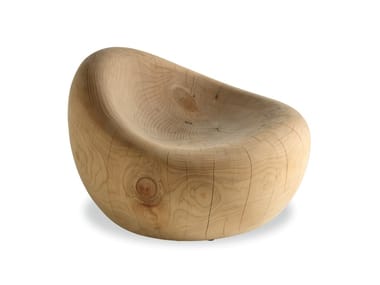 MAUI - Easy armchair in solid cedar wood (Request Info).