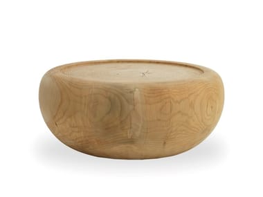 MAURITIUS - Low round cedarwood coffee table (Request Info).