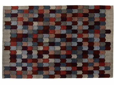 M?MOIRE D¡¯UNE TRAME - Handmade rectangular wool rug with geometric shapes (Request Info).