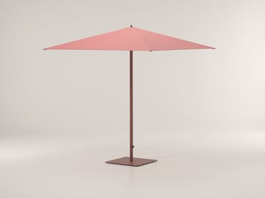 METEO S - Square aluminium Garden umbrella (Structure - Aluminium / Terrain Paint - 24C Polar Sky) (Request Info)