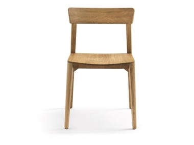 MIA WOOD - Open back solid wood chair (Request Info).