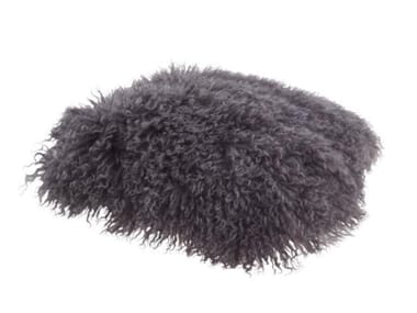 MIL - Solid-color square lambskin cushion (Request Info).