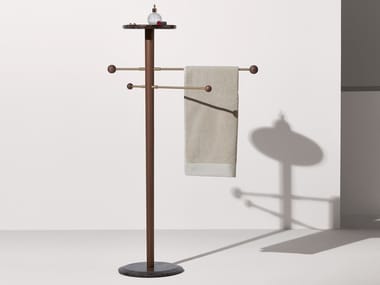 MOMENTS - Standing wooden towel rack (Request Info).