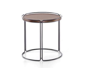 MONOLITH - Round metal coffee table (Request Info).