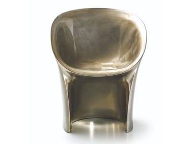 MOON - Polyethylene easy chair with metallic lacquer (Request Info).