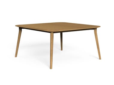MOON TEAK - Square teak garden table (Request Info).