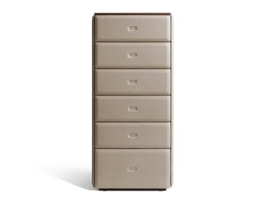 MOONDANCE - Leather chest of drawers (Request Info).