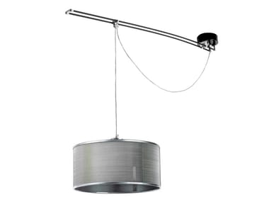 MOOVE - LED Suspension lamp with metal mesh lampshade (Request Info).