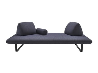 MURTOLI - 2 seater sled base fabric garden sofa (Request Info).