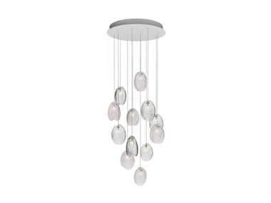 MUSSELS 12 - LED crystal pendant lamp (Request Info).
