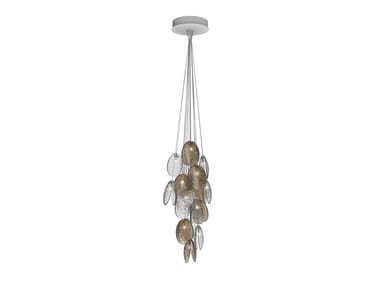 MUSSELS CLUSTER 18 - LED crystal pendant lamp (Request Info).