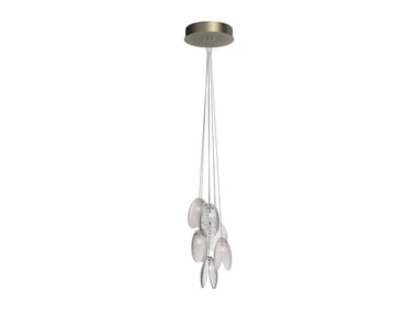 MUSSELS CLUSTER 6 - LED crystal pendant lamp (Request Info).
