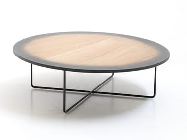 MY GRADIENT - Round wood veneer coffee table (Request Info).