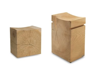 NAPA SMALL & BIG - Low cedarwood stool (Request Info).