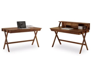 NAVARRA - Solid wood secretary desk with drawers (Request Info).