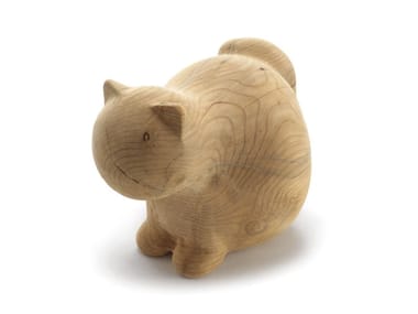 NEKO - Solid cedar wood sculpture (Request Info).