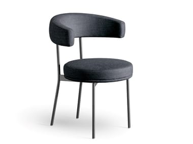 NEUILLY - Upholstered fabric chair with armrests (Request Info).