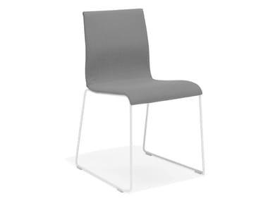 NOA I - Sled base stackable fabric training chair with linking device (Request Info).