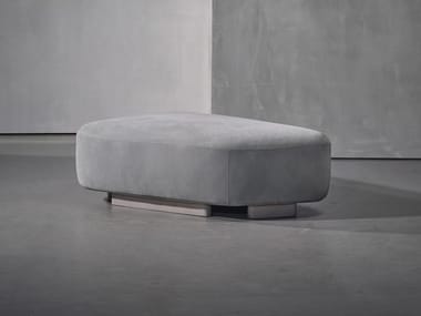 NOOR - Upholstered leather pouf by Piet Boon