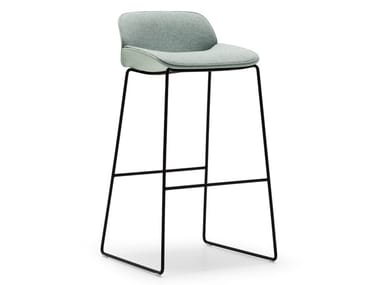 NUEZ BQ2781 - BQ2782 - High sled base stool with back (Request Info).