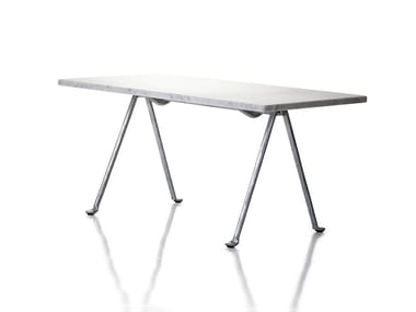 OFFICINA - Rectangular marble coffee table (Request Info).