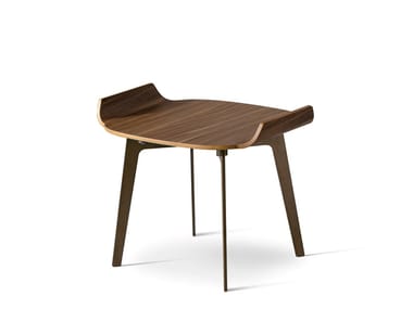 OLOS - Rectangular walnut bedside table (Request Info).