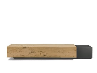 OMBRA - Solid wood and iron bench (Request Info).