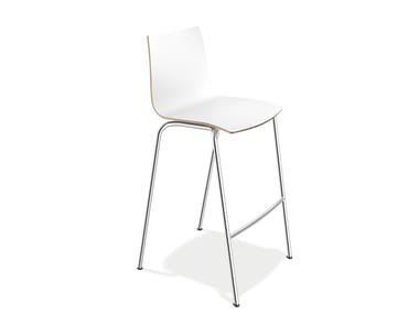 ONYX BARSTOOL - Laminate stool with footrest (Request Info).