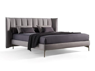 OPÉRA - Fabric double bed with upholstered headboard by Twils