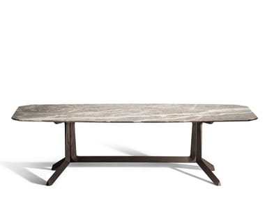 OTHELLO - Rectangular marble living room table (Request Info).