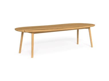 KAREN - Oval teak table (Request Info).