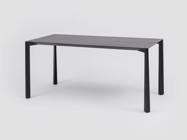 OVIDIO - Rectangular painted metal table (Request Info).
