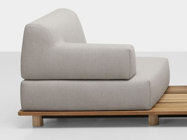 PALCO - Corner sectional fabric garden armchair (Request Info).