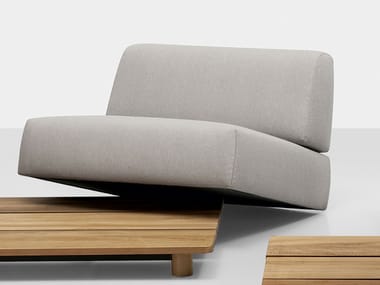 PALCO - Sectional fabric garden armchair (Request Info).