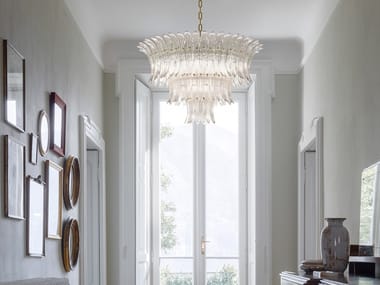 PALMETTE - Venetian crystal pendant lamp (Request Info).