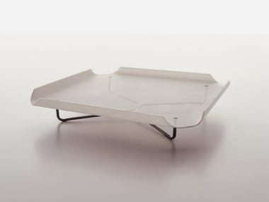 PANTELLERIA - Square satin glass tray (Request Info).