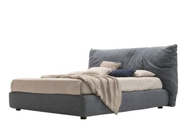 PAPILO - Upholstered fabric bed with upholstered headboard (Request Info).