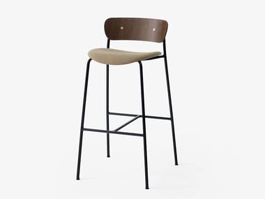 PAVILION AV10 - High stool with integrated cushion (Request Info).