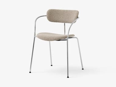 PAVILION AV13 - Stackable fabric chair with armrests (Request Info).