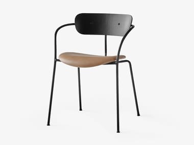 PAVILION AV4 - Stackable chair with armrests (Request Info).