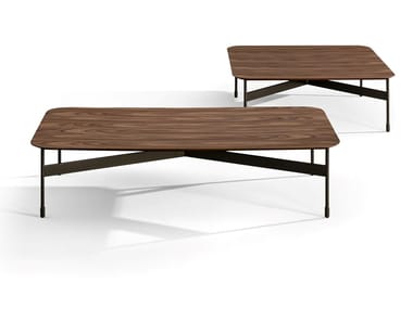 PEAK - Low rectangular wooden coffee table (Request Info).
