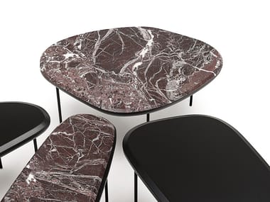 PEBBLE LOW TABLE - Low marble coffee table (Request Info).