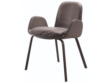 PEC - Upholstered leather chair with armrests (Request Info).