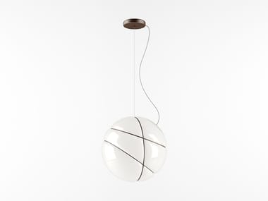ARMILLA - Blown glass pendant lamp by Fabbian