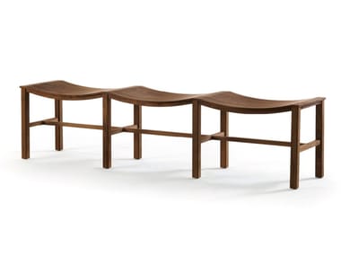 PIAZZA SCALA - Solid wood bench (Request Info).